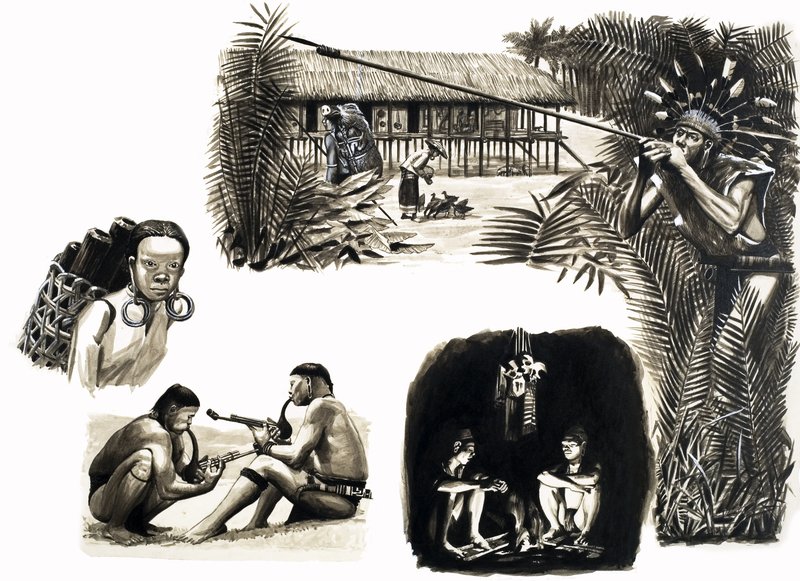 Ancient Peoples of the World: Blowpipe Hunters of Borneo av English School