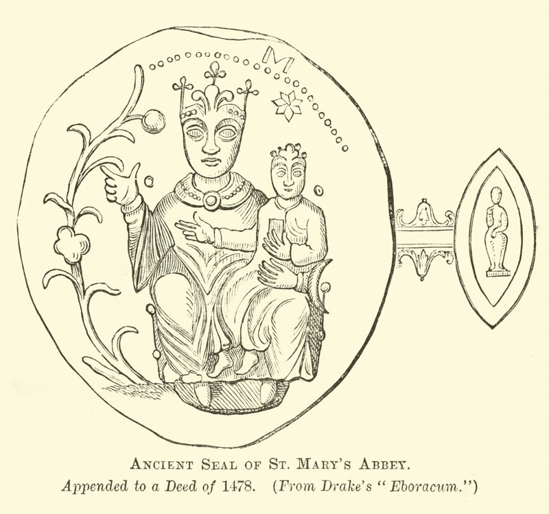 Ancient Seal of St Marys Abbey av English School