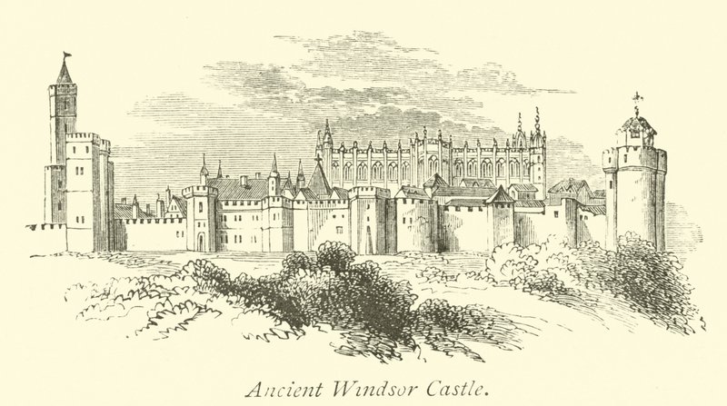 Gamle Windsor Castle av English School