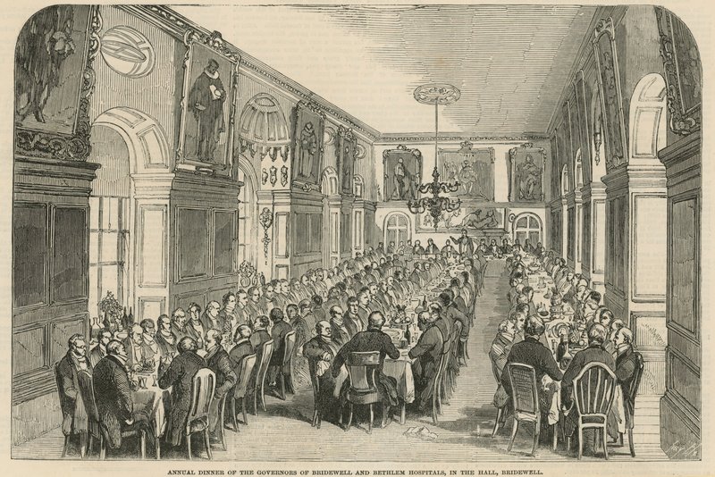 Årlig middag for guvernørene i Bridewell og Bethlehem sykehus av English School