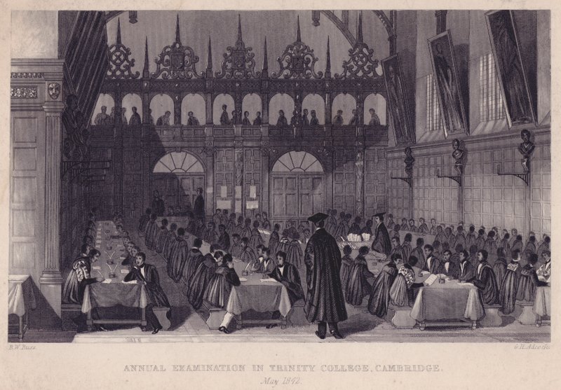 Årlig eksamen i Trinity College, Cambridge, mai 1842 av English School