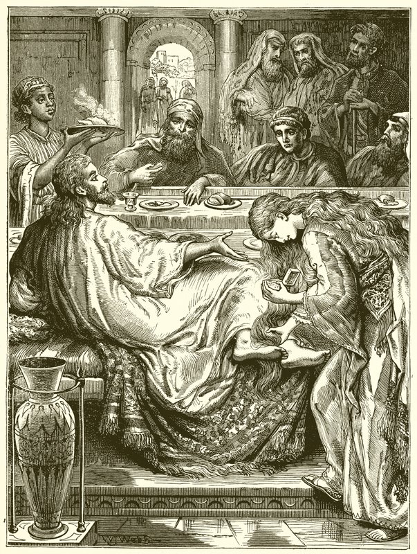 Salving av Jesu føtter av English School