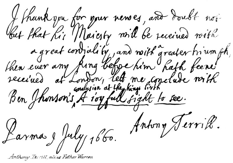 Anthony Terrill, alias far Warren av English School