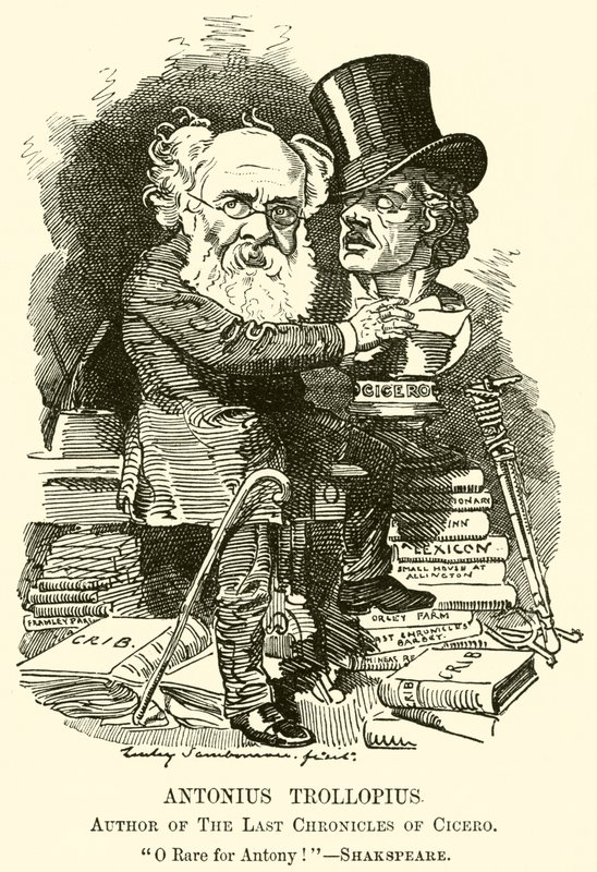 Antonius Trollopius, forfatter av The Last Chronicles of Cicero (gravering) av English School