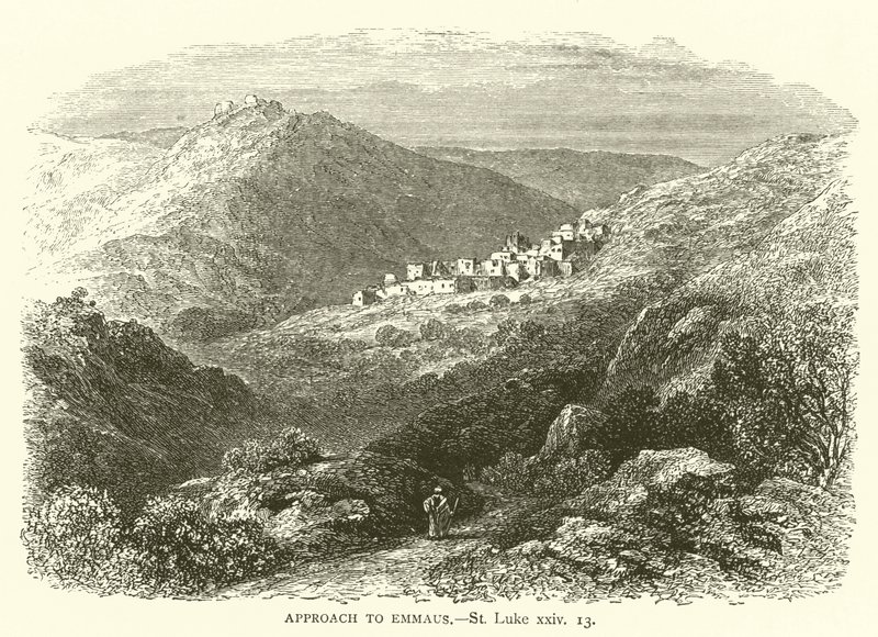 Tilnærming til Emmaus, St. Lukas, xxiv av English School