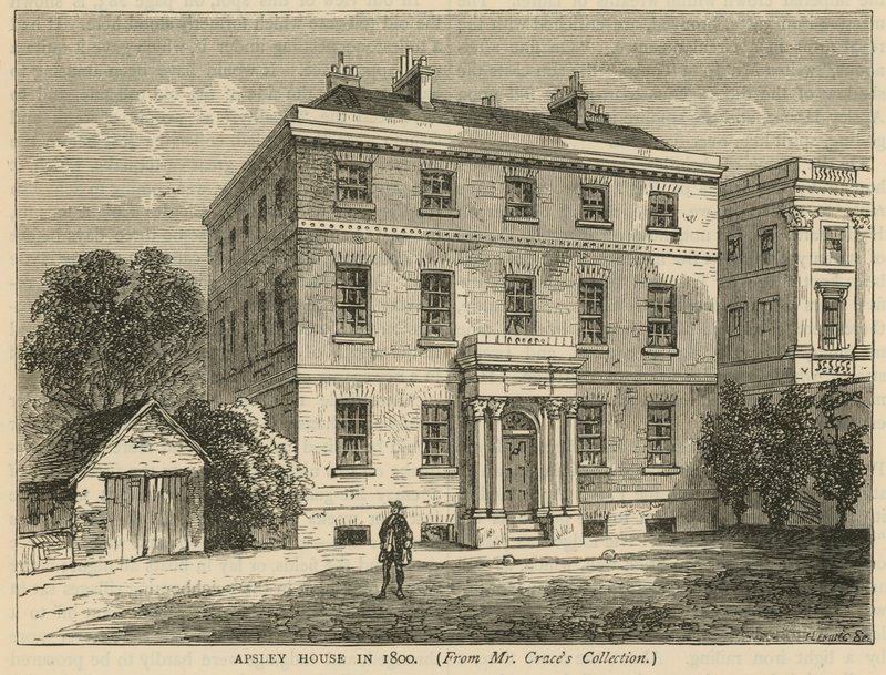 Apsley House, Hyde Park, London, i 1800 av English School