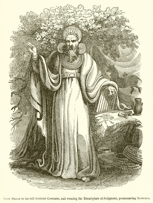 Arch Druid i sin fulle rettskostyme, og iført dommens brystplate, uttale setning av English School