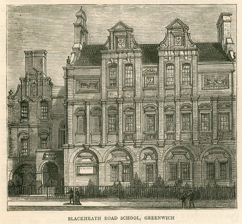 Arkitektur til London School Board: Blackheath Road School, Greenwich, London av English School
