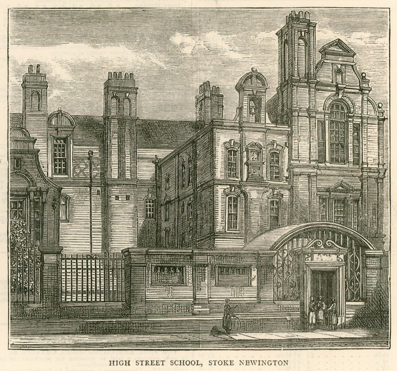 Arkitektur til London School Board: High Street School, Stoke Newington, London av English School