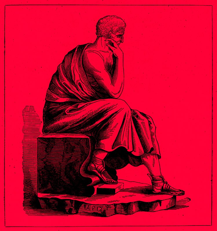 Aristoteles, illustrasjon fra The Illustrated History of the World, publisert ca. 1880 (digitalt forbedret bilde) av English School