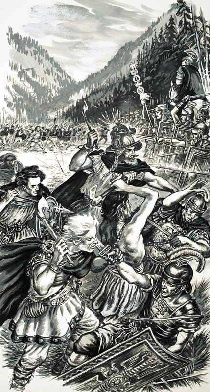 Arminius, den tyske prinsen, kjempet mot romerne av English School
