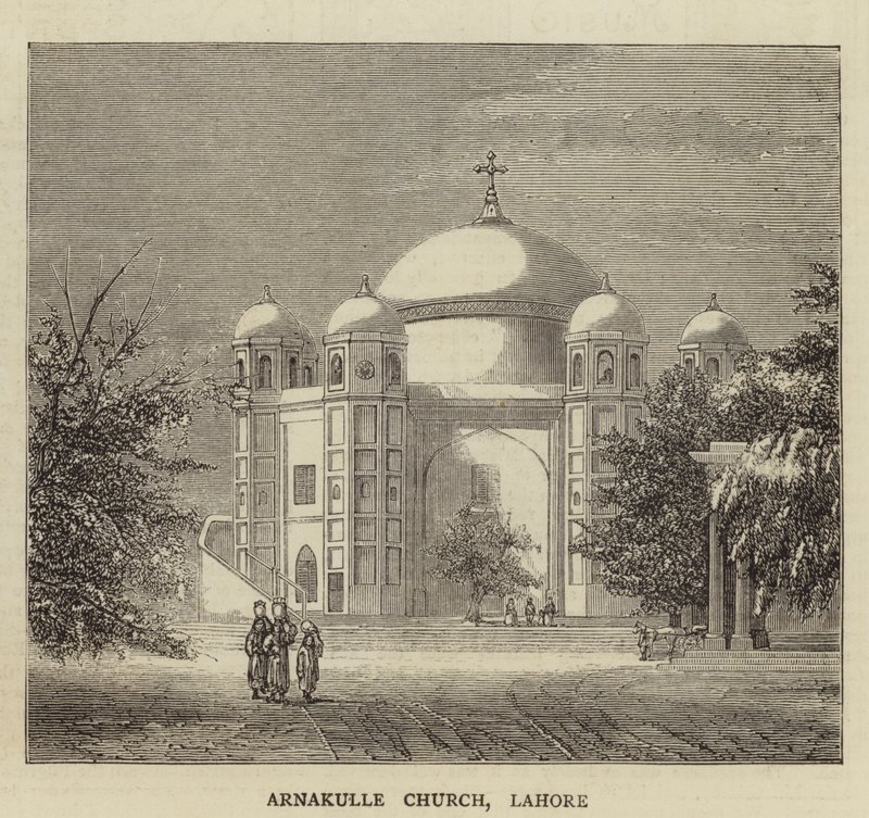 Arnakulle kirke, Lahore (gravering) av English School