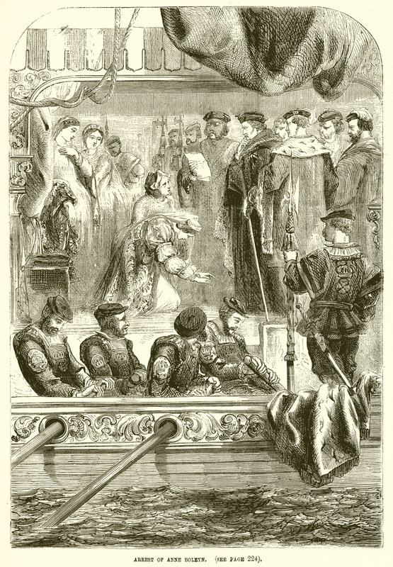 Arrestasjon av Anne Boleyn av English School