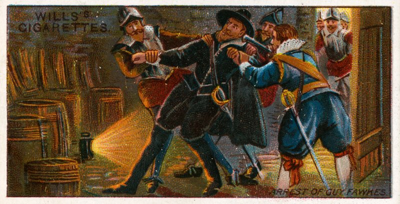 Arrestasjon av Guy Fawkes av English School
