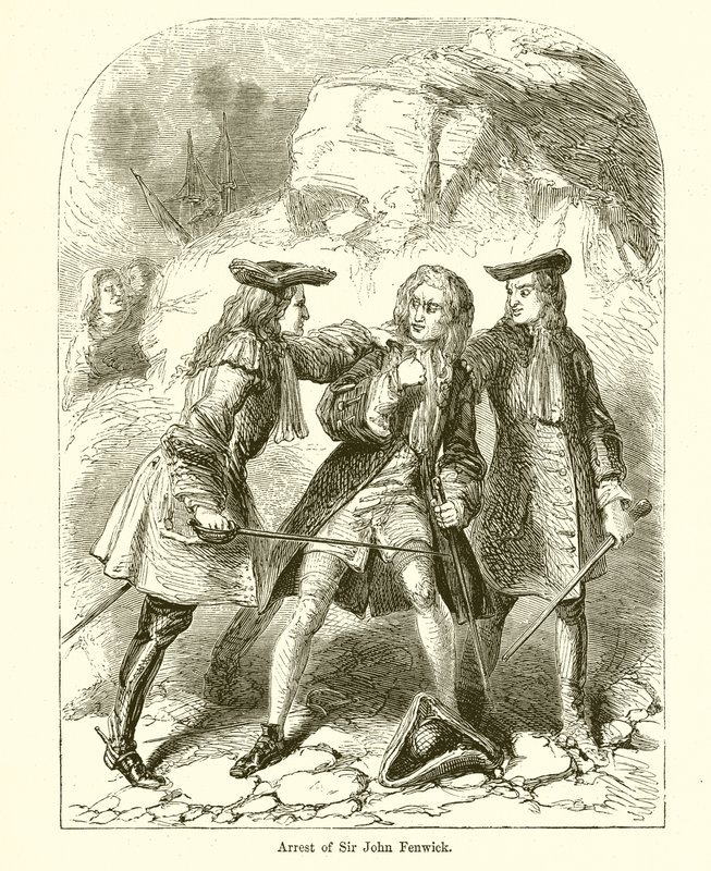 Arrestasjon av Sir John Fenwick av English School