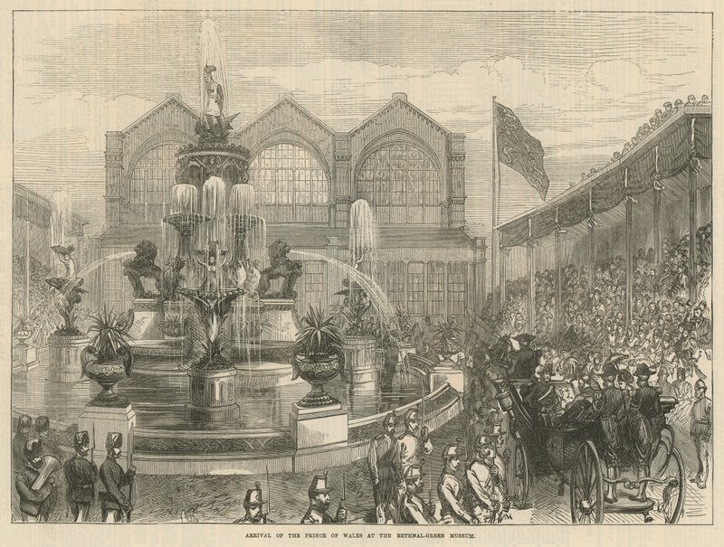 Ankomst av prinsen av Wales til Bethnal Green Museum av English School