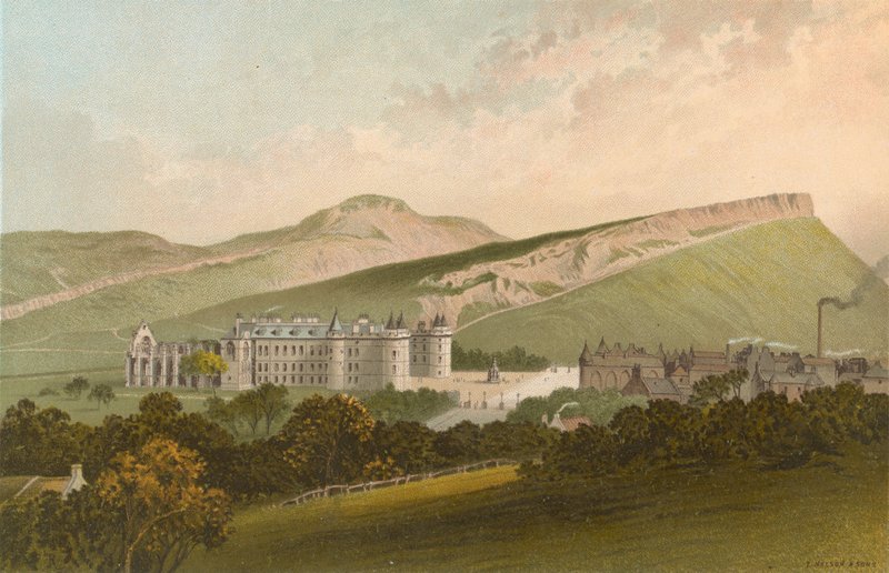 Arthur Seat og Salisbury Crags - Edinburgh av English School