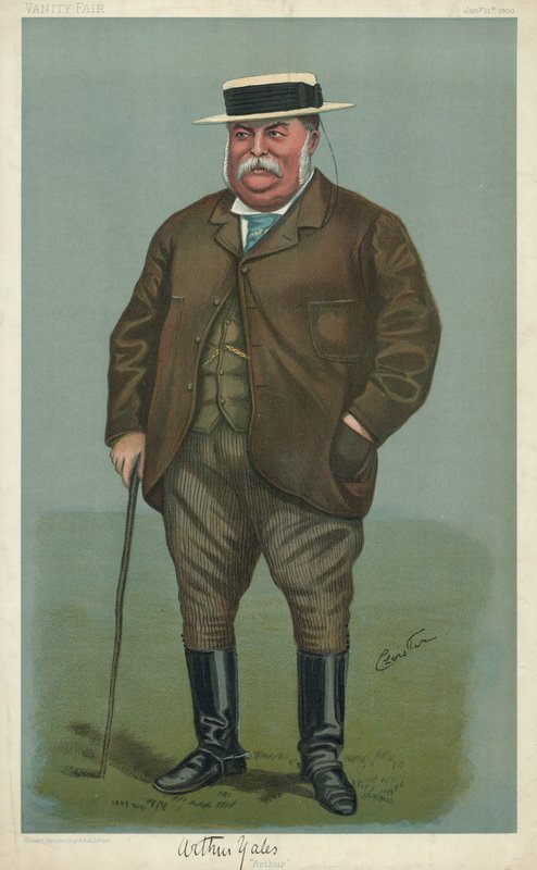 Arthur Yates, Arthur, 11. januar 1900, tegneserie Vanity Fair av English School