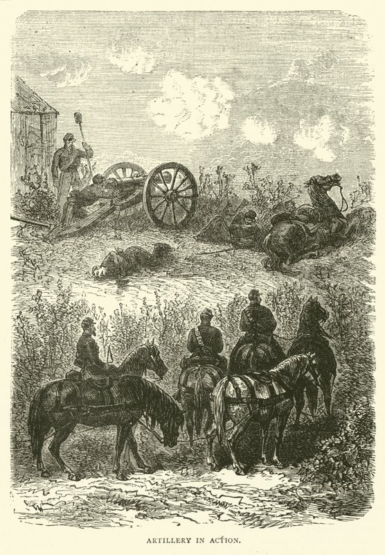 Artilleri i aksjon, oktober 1870 av English School