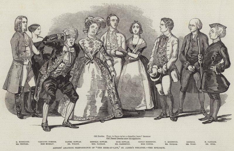 Artisters amatørforestilling av "The Heir-at-Law", St James