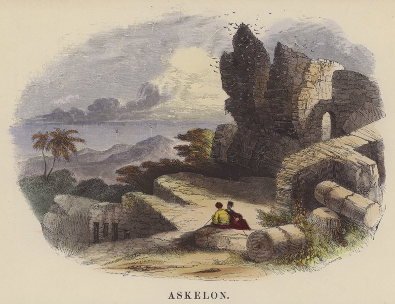 Askelon (farget gravering) av English School