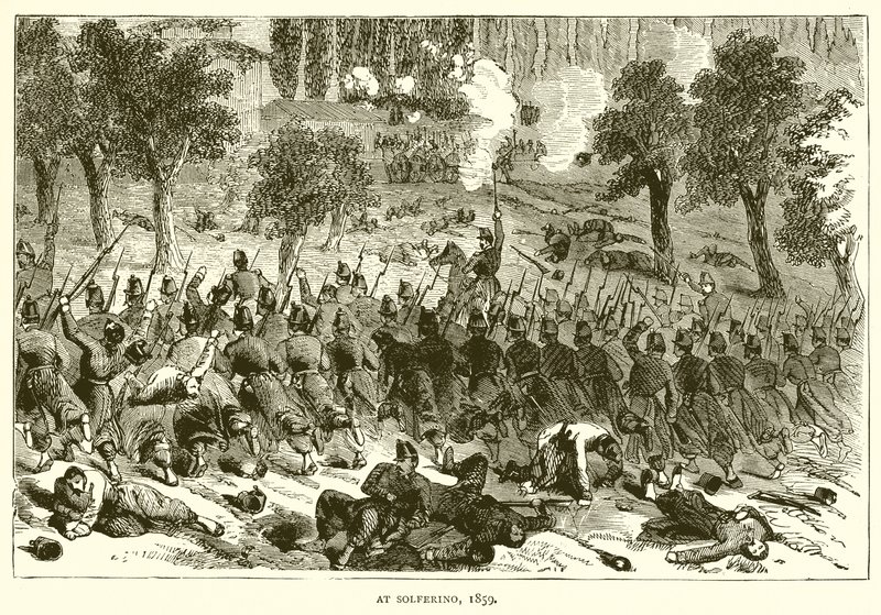 På Solferino, 1859 av English School