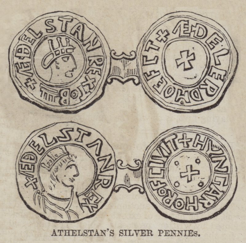Athelstans Silver Pennies (gravering) av English School