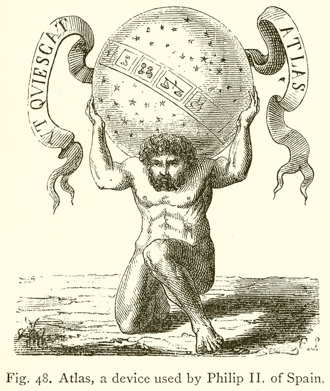 Atlas, en enhet brukt av Filip II av Spania av English School