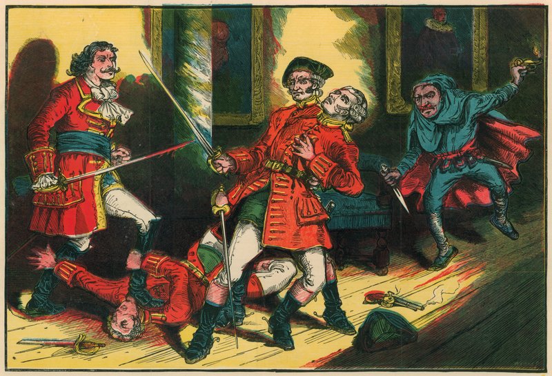 Forsøkt fangst av Dick Turpin av Bow Street Runners av English School