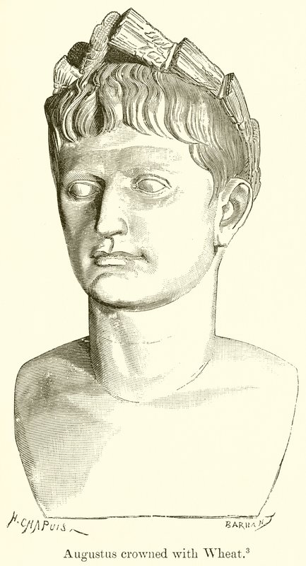 Augustus kronet med hvete av English School