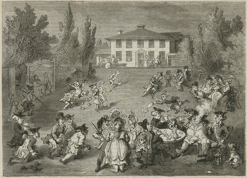 Bagnigge Wells House and Tea Gardens av English School