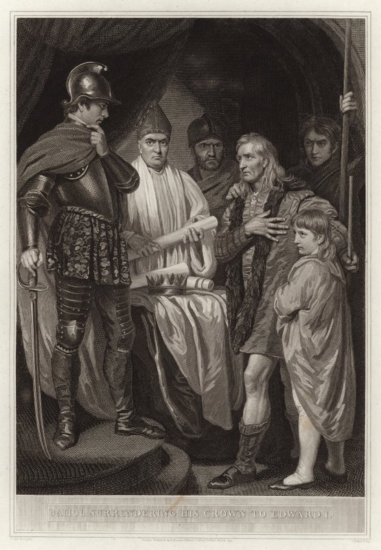 Baliol overga sin krone til Edward I av English School