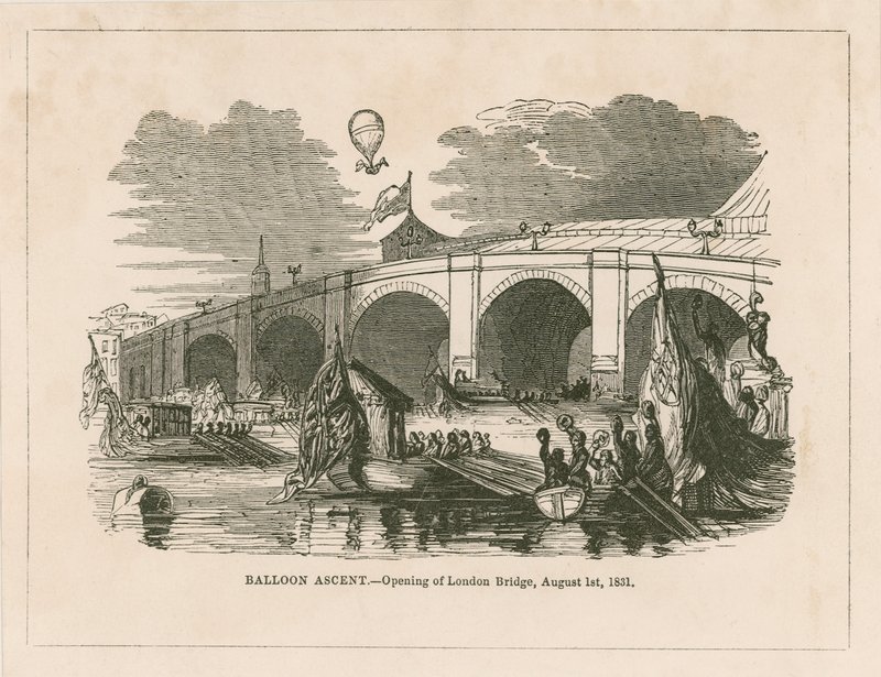 Ballongoppstigning ved åpningen av New London Bridge av English School