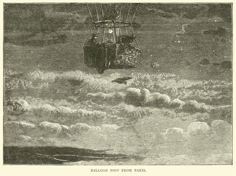 Ballongpost fra Paris, oktober 1870 av English School