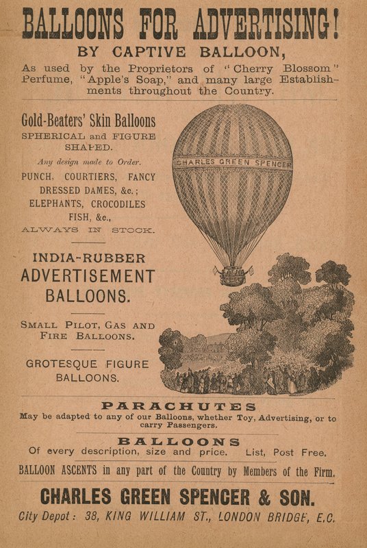 Ballonger for reklame av English School
