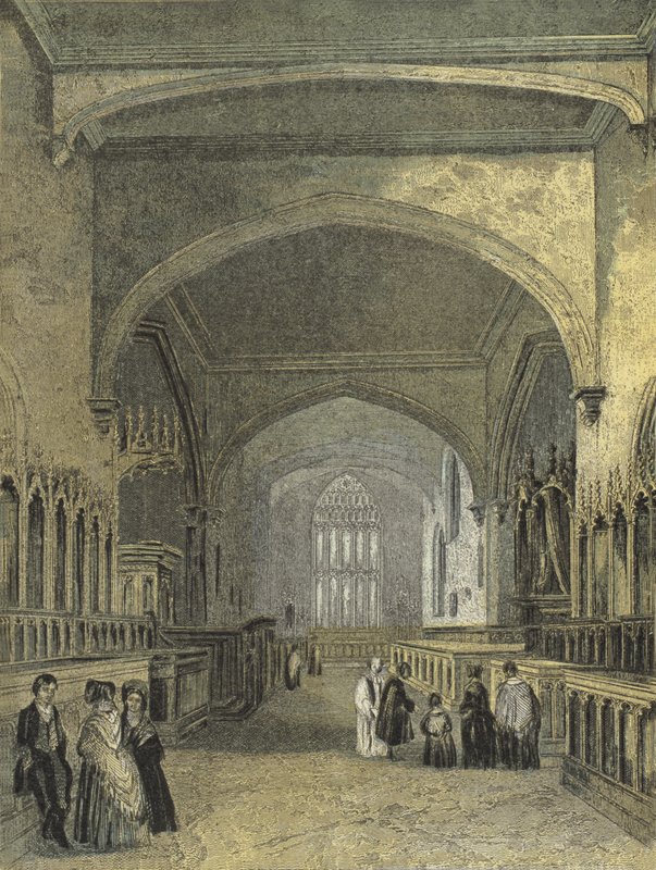 Bangor katedral, koret av English School