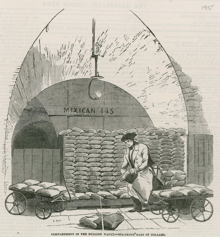 Bank of England, Bullion Office og Gold Weighing Room av English School
