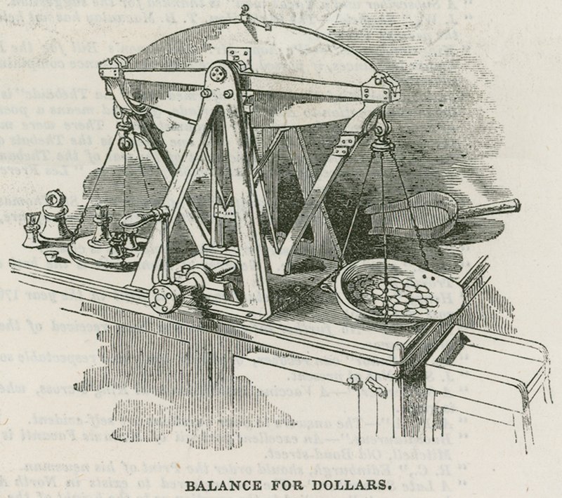 Bank of England, Bullion Office og Gold Weighing Room av English School
