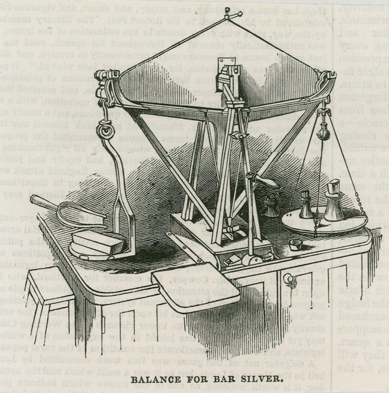 Bank of England, Bullion Office og Gold Weighing Room av English School