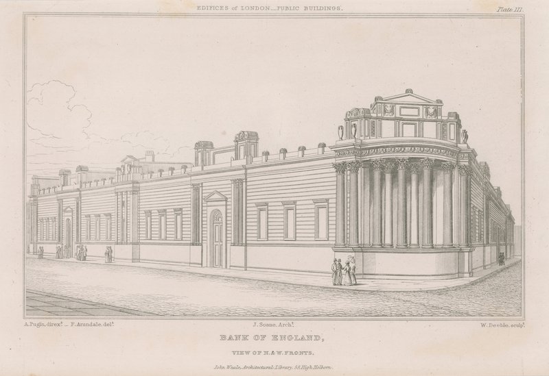 Bank of England, Sir John Soanes fronter av English School
