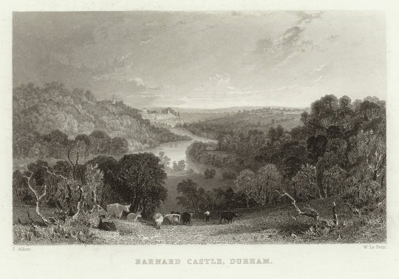 Barnard Castle, Durham av English School
