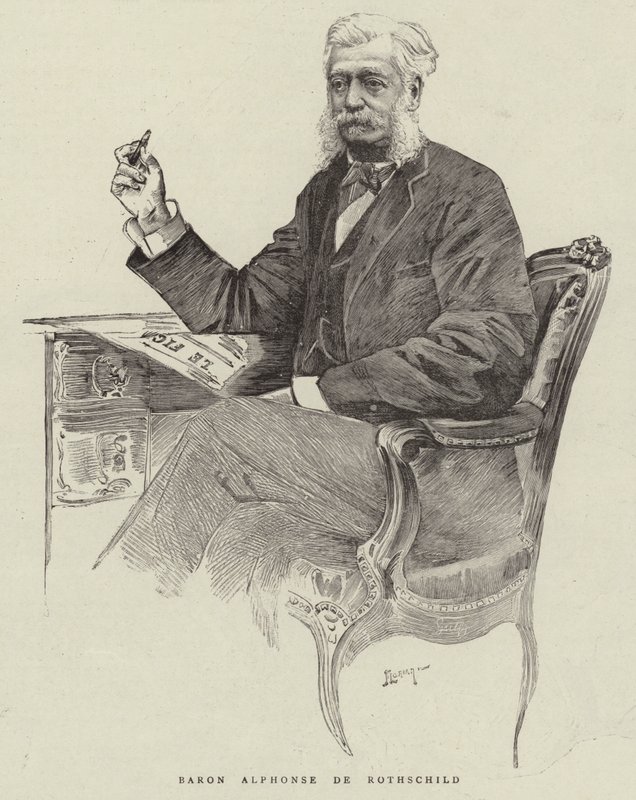 Baron Alphonse de Rothschild (gravering) av English School