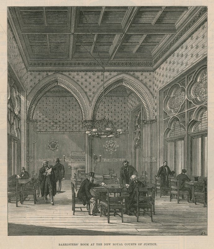 Barristers Room ved de nye Royal Courts of Justice av English School