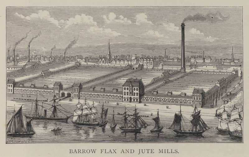 Barrow Flax og Jute Mills av English School