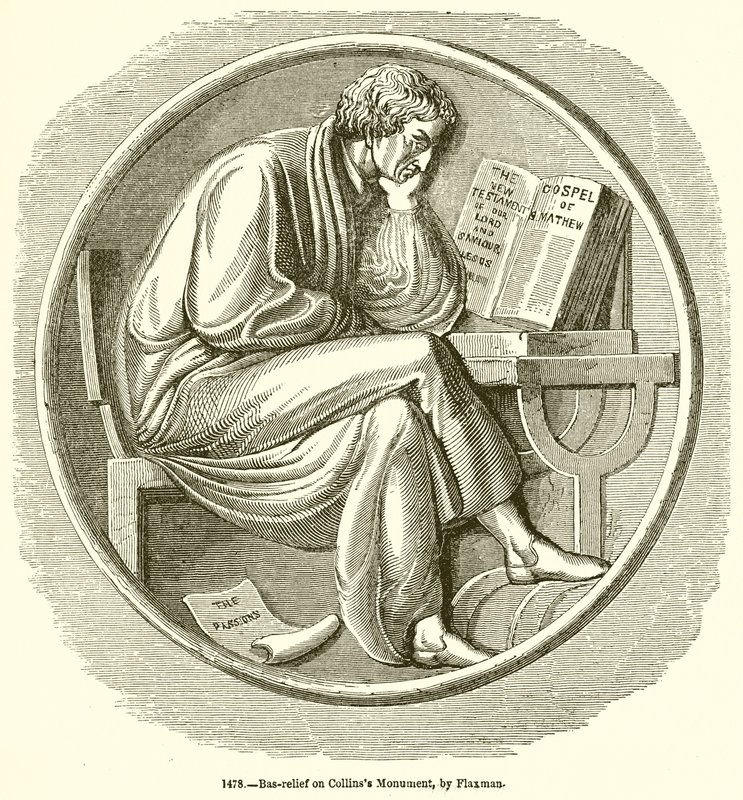 Bas-relieff på Collinss-monumentet, av Flaxman av English School