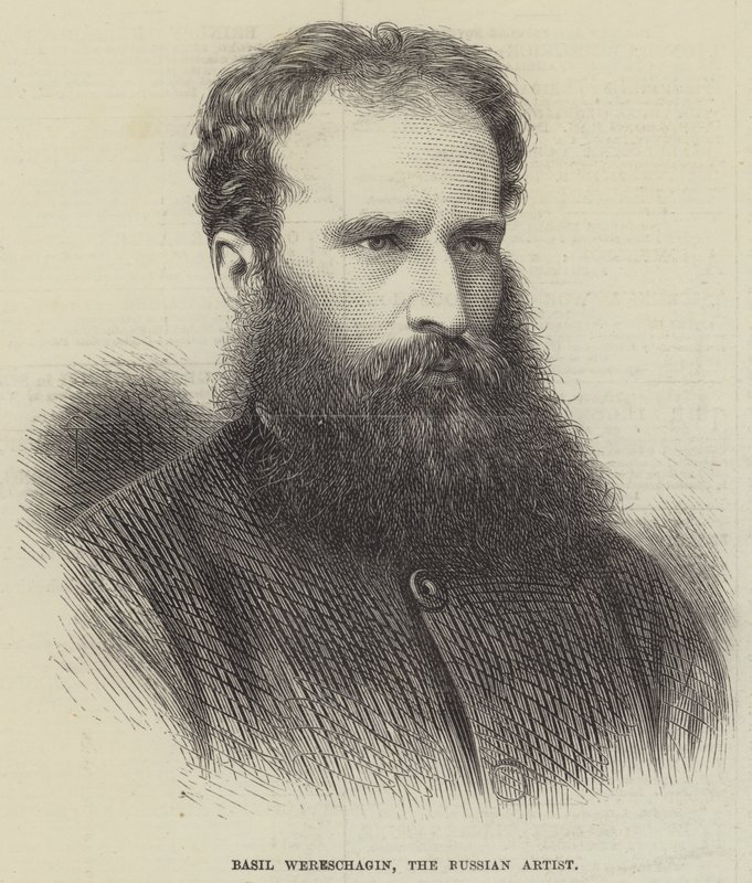 Basil Wereschagin, den russiske kunstneren (gravering) av English School