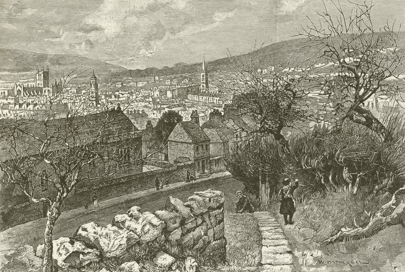 Bath, fra Beechen Cliff av English School