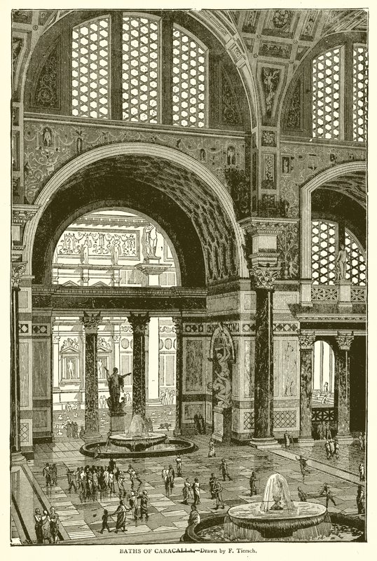 Caracalla-badene av English School