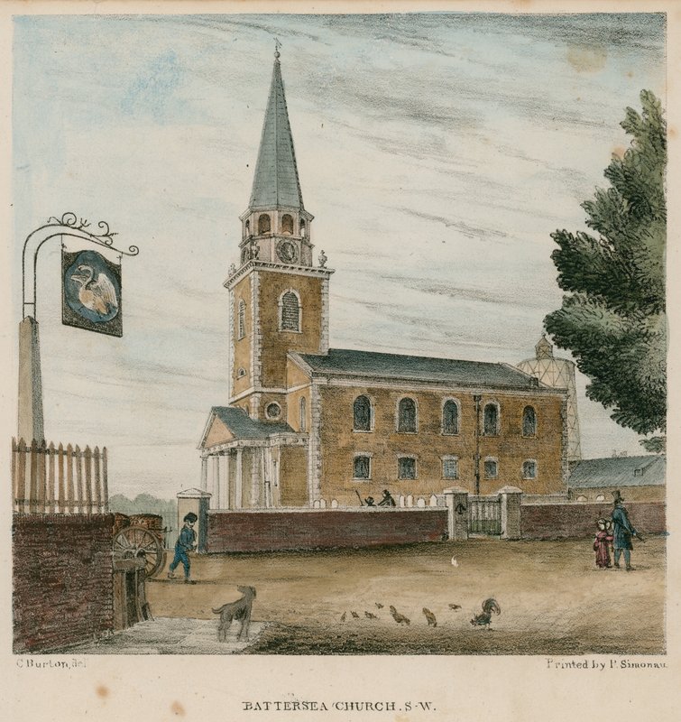 Battersea kirke, Surrey av English School