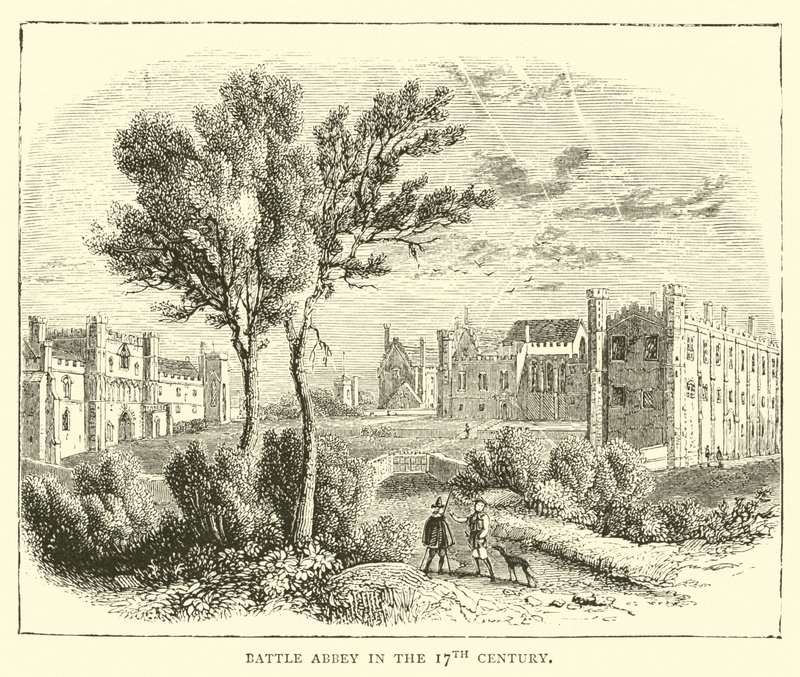 Battle Abbey på 1600-tallet av English School